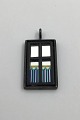 Georg Jensen 
Oxidized Brass 
Window Pendent 
No. 520 
Measures 5.0 cm 
x 2.5 cm (1.96 
inch x 0.98 ...