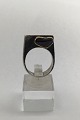 (Ole W 
Jacobsen) 
Sterling Silver 
/ Gold Ring 
with gemstones 
Measures Ring 
Size 53 (US 6 
1/2) ...