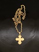 14 carat gold Dagmar cross 1.6 x 2.1 cm. and 14 carat chain 41.5 cm. item no. 568171