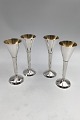 Franz 
Hingelberg 
Sterling Silver 
Shots Glas Set 
(4) Measures H 
12 cm (4.72 
inch) Weight 
combined ...