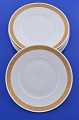 Plates, RC. Fan 
gold Royal 
Copenhagen 
porcelain. 
Royal 
Copenhagen Fan 
gold, dinner 
plate no. ...