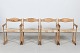 Danish Modern
Set of 4 
armchairs made 
of pine wood,
with seats of 
braided cord
Height 75 ...