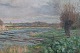 Achton Friis (1871-1939)Early spring landscape with lake and willows Sign. Achton ...