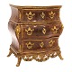 Mid 18th 
century Danish 
marble top 
walnut commode 
...