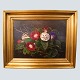 I. L. Jensen 
oil painting.
Johan Laurentz 
Jensen
Motif of 
flowers. In 
gold frame. ...
