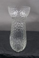 Oval Hyacinth glasses in clear glass with net 
pattern 14.5cm