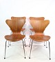 This set 
consists of 
four iconic 
"Seven" chairs 
designed by 
Arne Jacobsen 
and produced by 
Fritz ...