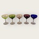 Colored liqueur 
bowls, Light 
green 3 pcs. 
Dark green 1 
pc. Purple 2 
pcs. Dark blue 
1 pc. Salmon 
...