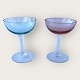 2 pcs. blue & 
pink liqueur 
bowls, 6cm in 
diameter, 8cm 
high *Nice 
condition*