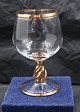 Ida glassware 
with gold rim 
by Holmegaard 
Glass-Works, 
Denmark. OUT
Cognac in a 
fine ...