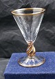Ida glas med
guldkant fra Holmegaard. Portvinsglas 10,5cm