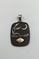 Georg Jensen 
Ore / Sterling 
Silver / Gold 
Pendant No. 
5003 Malinowski
Measures 5 cm 
x 3 cm ...