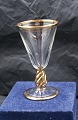 Ida glassware 
with gold rim 
by Holmegaard 
Glass-Works, 
Denmark. OUT
Schnapps glass 
in a fine ...