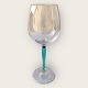 Spiegelau, Arabesque, Blue, Crystal glass, White wine with blue and green stem, 20.5cm high, 9cm ...
