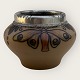 Bornholm 
ceramics, 
Hjorth, Jar 
with pewter 
mounting, No. 
9, 11cm in 
diameter, 7.5cm 
high *Nice ...