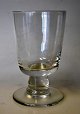 Collection of 10 antique drinking glasses. 19th century. Clear glass with thick stem. Height: 12 ...
