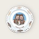 Figgjo Flint, 
Norwegian 
tourist plate 
with two girls, 
21cm in 
diameter *Nice 
condition*