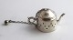Silver tea egg (800). In the shape of a teapot. Height 3.4 cm
