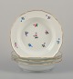 Meissen, 
Germany.
A set of four 
deep plates in 
porcelain.
Hand-painted 
with polychrome 
floral ...