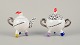 French studio 
ceramicist.
Miniature 
teapot and 
sugar bowl.
Abstract 
futuristic 
style.
Late ...