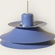 Horn lighting, 
Type 753, 
ceiling lamp in 
blue metal, 
from the 1970s, 
nice condition, 
Diameter ...