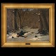 David Jacobsen, 
1821-71, oil on 
canvas
Wounded 
soldiers in the 
forest, winter
Signed and 
dated ...