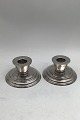Godtbergsen 
Silver 
Candlesticks 
(2) Measures H 
5 cm Diam 10 cm 
Combined weight 
348.5 gr. 
(11.21 ...