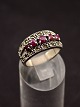 Sterling silver ring size 58 with garnets item no. 571930