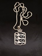 830 silver pendant  and chain