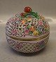 Herend Hungary Porcelain Openwork BonBon Box  with flowers ca 14.5 x 15 cm