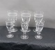 Berlinois or Christian Eight with matte pour line glassware  by Kastrup/Holmegaard Glass-Works, ...