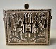 Silver belt pendant, 19th century Caucasus. Presumably Turkey. With Niello technique. Decoration ...