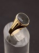 8 carat gold 
ring size 62 
with onyx from 
goldsmith 
Herman 
Siersb&#65533;l 
Copenhagen item 
no. 573378