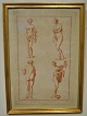 Ihle, Johann 
Eberhard (1727 
- 1814) 
Germany: Nude 
female figures. 
Copper plate. 
33 x 22 cm. ...