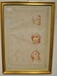 Ihle, Johann 
Eberhard (1727 
- 1814) 
Germany: 
Portraits. 
Copper plate. 
Signed. 33 x 22 
...