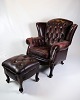 This 
Chesterfield 
armchair with 
matching 
footstool is a 
classic 
representation 
of timeless ...