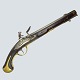Danish 
flintlock 
pistol M. 1772. 

L. 51,5 cm.
Smooth bore 
barrel (17.5 
mm).
Beech wood 
stock, ...