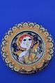 Rosenthal 
porcelain. 
Bjorn Wiinblad 
Christmas plate 
1978. Motif: 
"Angel with 
Harp" Diameter  
29 ...