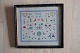 An old Sampler, 
handmade 
embroider, in 
the original 
frame
Initialer: MW
1965
Measure incl. 
...