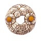 Georg Jensen 
Sterlingsilver 
brooch 42
Silver and 
amber
D: 5cm