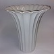 White Royal Copenhagen trumpet-shaped vase In porcelain
