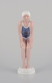 Bing and 
Grondahl, 
porcelain 
figurine of 
girl in 
swimsuit. Rare 
Art Deco 
figure.
Model number 
...