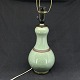 Large green craquele table lamp from Royal Copenhagen