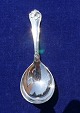 Saksisk Danish silver flatware, sugar spoons 10.5cms