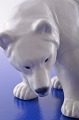 White porcelain 
figurine Polar 
bear from Royal 
Copenhagen 
polar bear 
father no. 
21519, Height15 
...