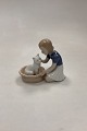 Bing and Grondahl Figurine Girl with Cat - Friends No. 2249