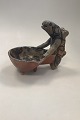 Sten Lykke Madsen Stoneware Figurine bowl with mythical beast