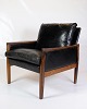 This elegant 
armchair in 
rosewood with 
black leather 
cushions is a 
splendid 
example of 
classic ...