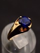14 carat gold 
ring size 56 
with sapphire 
blue stone 0.8 
cm. stamped 585 
item no 576061