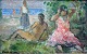 Hansen, Emiel 
(1878 - 1952) 
Denmark: Beach 
trip. Oil on 
canvas. Signed. 
23 x 31 cm.
Framed: 29 ...